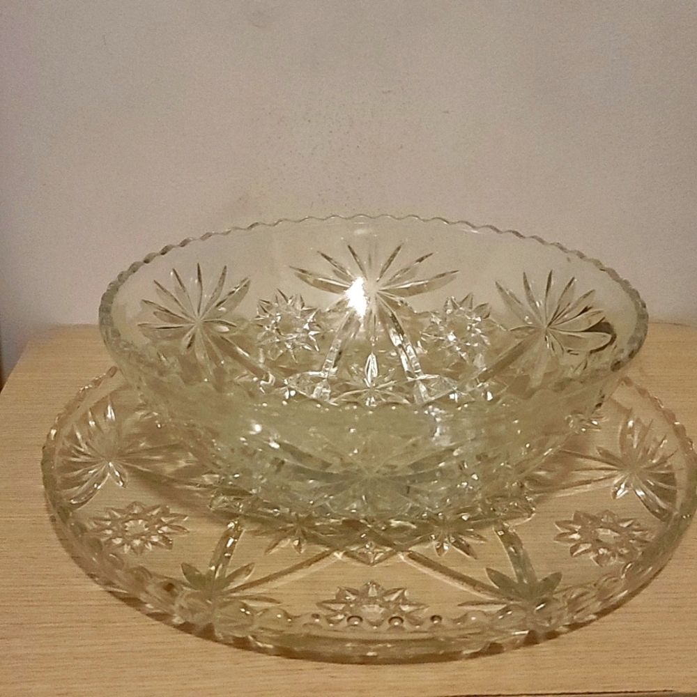 vintage punch bowl set